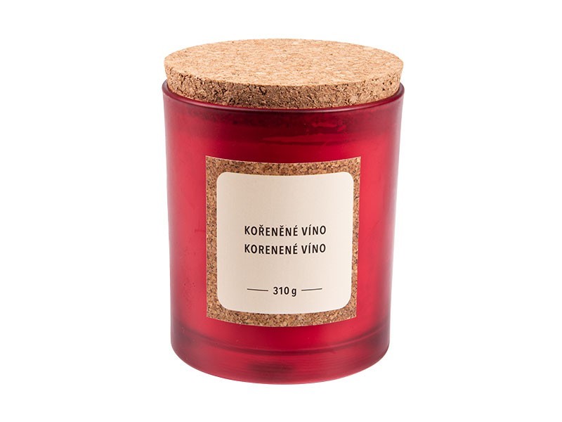 Vonná svíčka kořeněné víno 9x10cm, 310g - foto 2