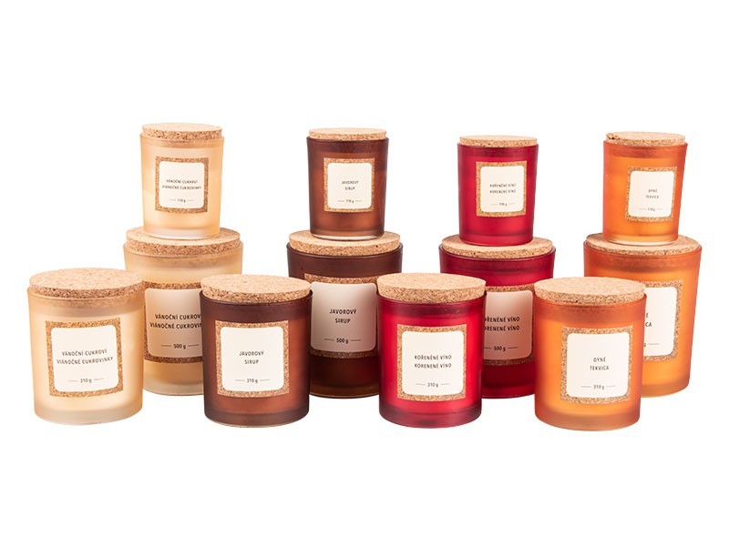 Vonná svíčka kořeněné víno 9x10cm, 310g - foto 3