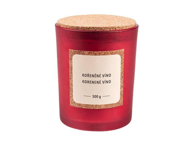 Vonná svíčka kořeněné víno 10x12,5cm, 500g - foto 1