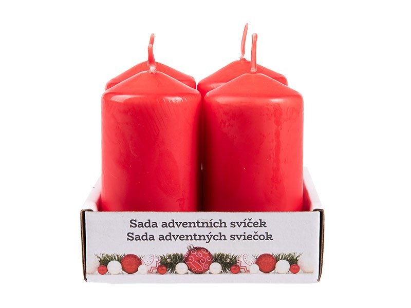 Sada 4 stĺpových sviečok, neparfumované,
130g/sviečka - foto 3 Sada 4 stĺpových sviečok, neparfumované,
130g/sviečka - foto 3