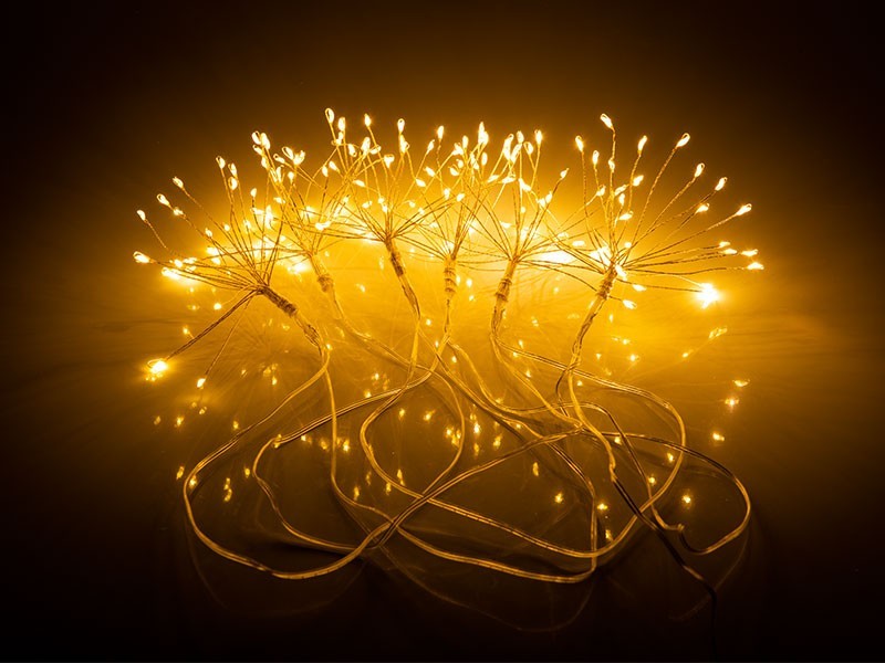 Svetelné kvetiny, 150 mikro LED, teplá biela - foto 1 Svetelné kvetiny, 150 mikro LED, teplá biela - foto 1