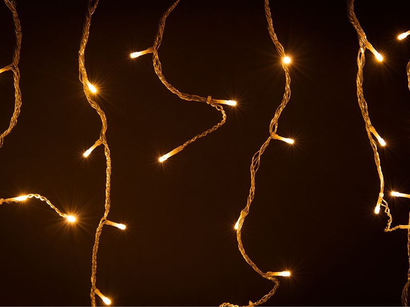 Závěs světelný napojovací 160LED, 310 x 70 cm, venkovní - foto 2
