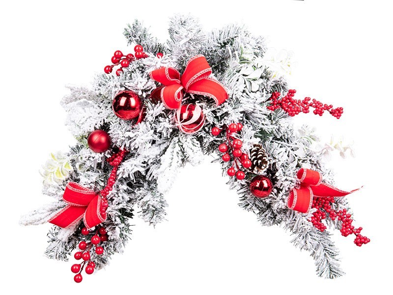 Zasněžená vánoční dekorace 75cm - foto 1