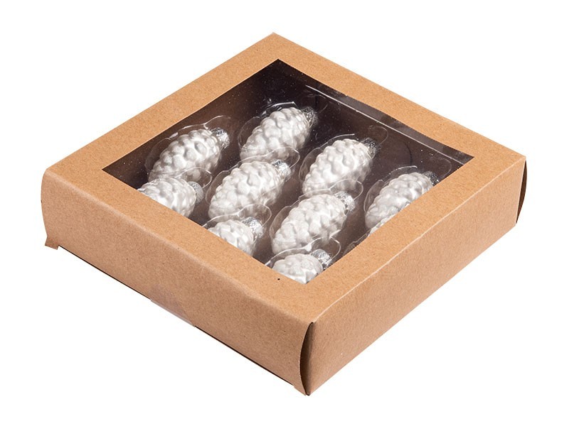 Vianočná šiška strieborná 9ks - foto 3 Vianočná šiška strieborná 9ks - foto 3