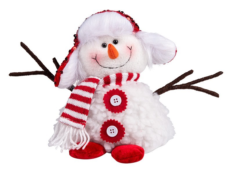 Vánoční sněhulák 20cm - foto 1