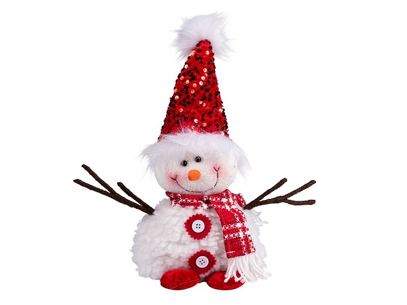 Vánoční sněhulák 20cm - foto 2