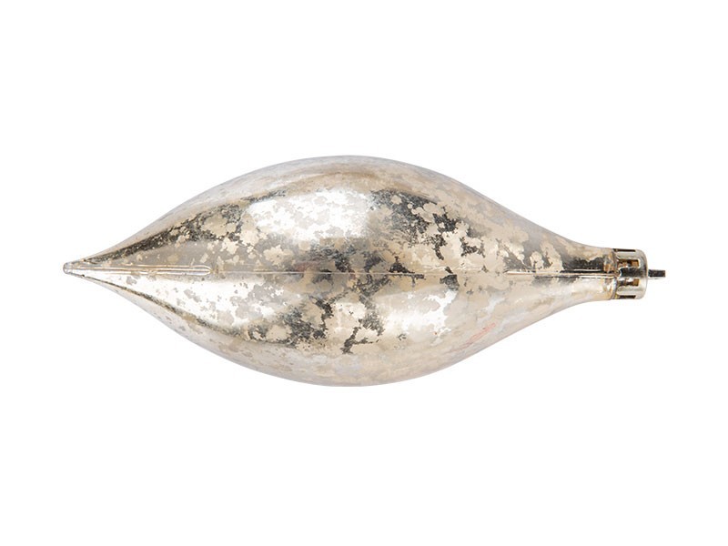 Kapka vánoční 130mm, zlatá s dekorem - foto 3