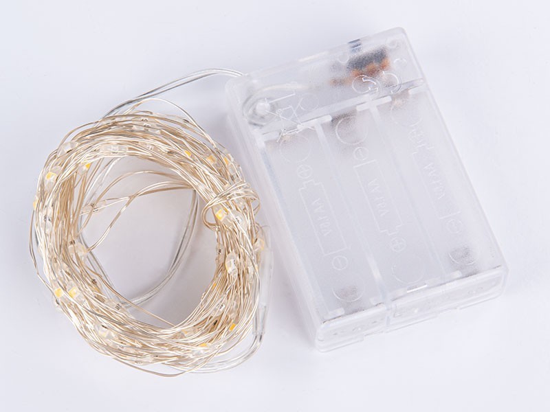 Svetelná struna 100 micro LED, teplá biela - foto 2