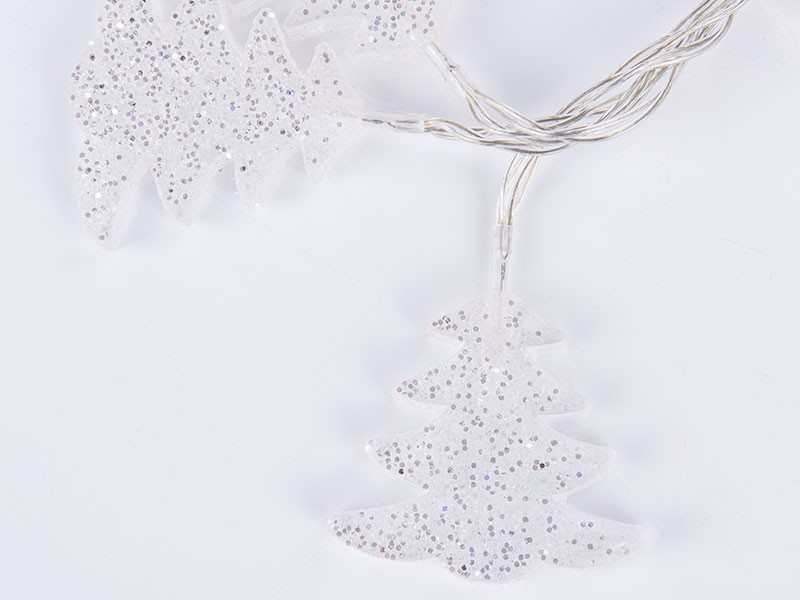 Svetelná reťaz vločka a stromček, 10 LED - foto 4