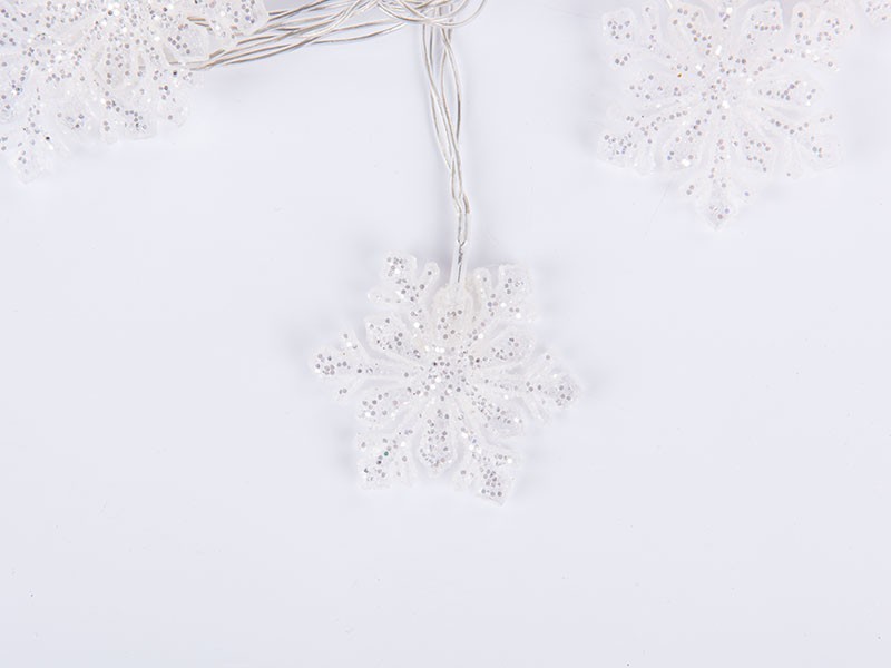 Svetelná reťaz vločka a stromček, 10 LED - foto 9