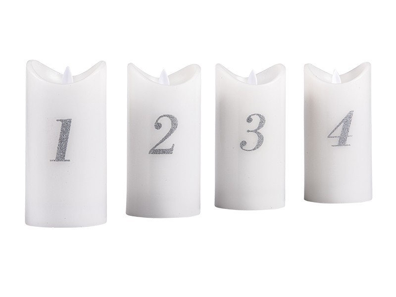 Vosková svíčka LED, 4ks,7,5x15cm - foto 2