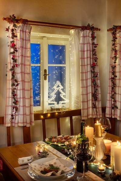 LED světelný závěs, 3x2m,200LED - foto 3