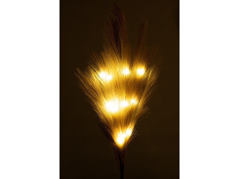 Pampová tráva se světlem 1m, 15 LED, teplá bílá - foto 1