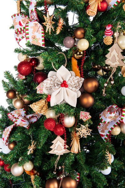 Závěsná látková květina 17cm - foto 5