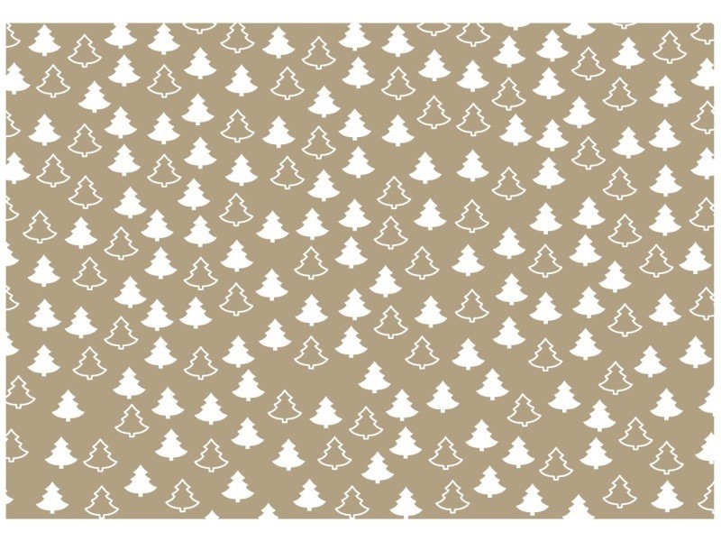 Balicí kraft papír bílý potisk 3 motivy, 70g, 200x70 cm - foto 3