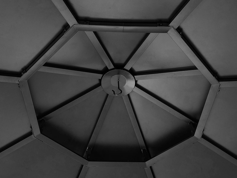 Altán Eggi antracit 395 x 395 cm - foto 6