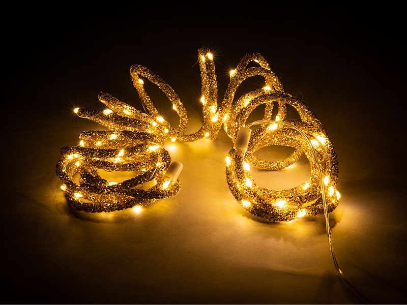 Reťaz LED dekoratívna, 100LED, rôzné farby - foto 1