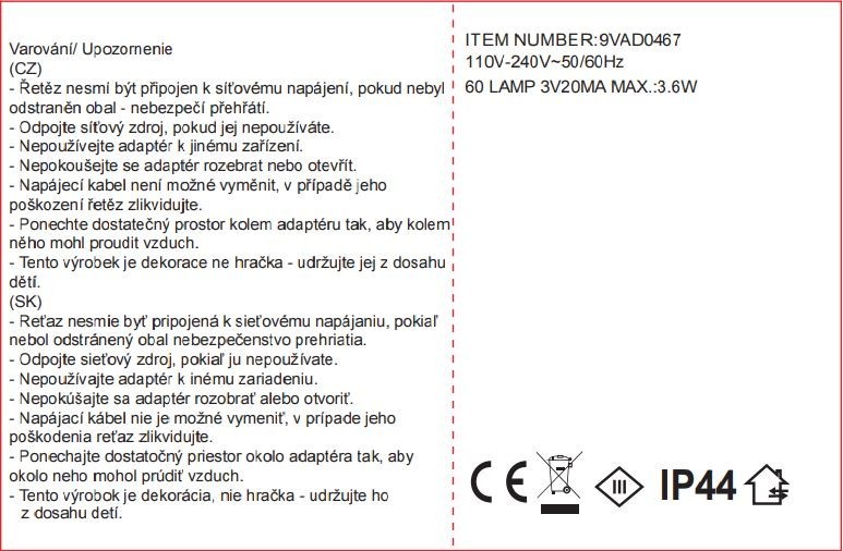 LED dekorace jelen 70cm, 60LED - foto 3