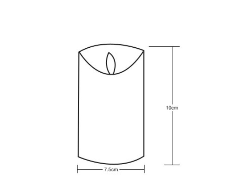 LED svíčka 7,5x10cm, 1ks - foto 3 LED svíčka 7,5x10cm, 1ks - foto 3