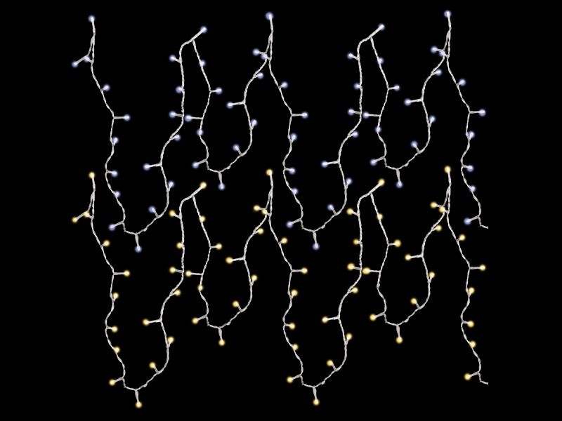 Svetelná reťaz 5m, 100LED, teplá biela - foto 2