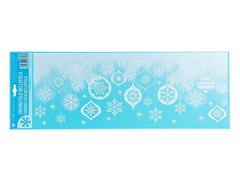 Vánoční okenní fólie s glitrem 60x21 cm - foto 2 Vánoční okenní fólie s glitrem 60x21 cm - foto 2