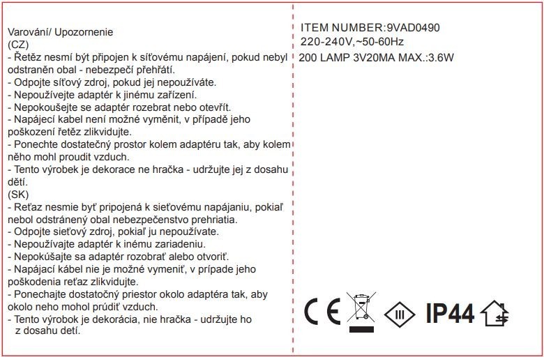 Světelný řetěz 10m, 200LED, barevný - foto 4