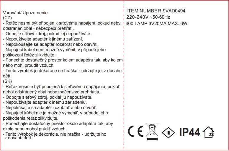 Svetelná reťaz 20m, 400LED, farebná 8fce - foto 3