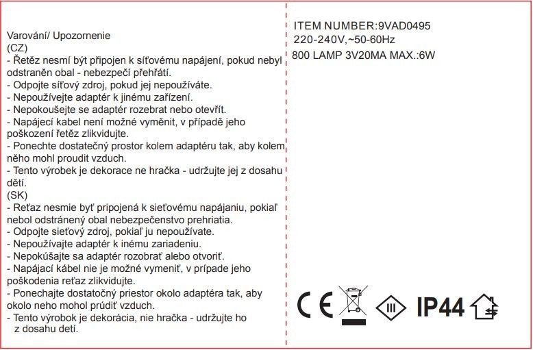 Svetelná reťaz 40m, 800LED, teplá biela 8fce - foto 3