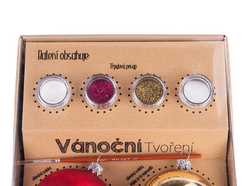 Súprava Vianočné tvorenie červeno-zlatá - foto 4