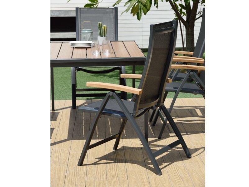 Polohovacie kreslo ANGELA DELUXE, hliník - foto 4