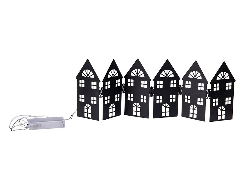 LED dekorácia domčeky 44x14cm, 12LED - foto 2