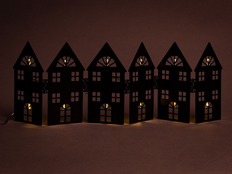 LED dekorácia domčeky 44x14cm, 12LED - foto 4
