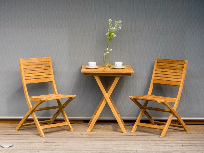 Balkonový stůl AMBRA 75x60x60cm, teak - foto 4 Balkonový stůl AMBRA 75x60x60cm, teak - foto 4