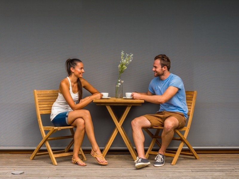 Balkonový stůl AMBRA 75x60x60cm, teak - foto 5 Balkonový stůl AMBRA 75x60x60cm, teak - foto 5