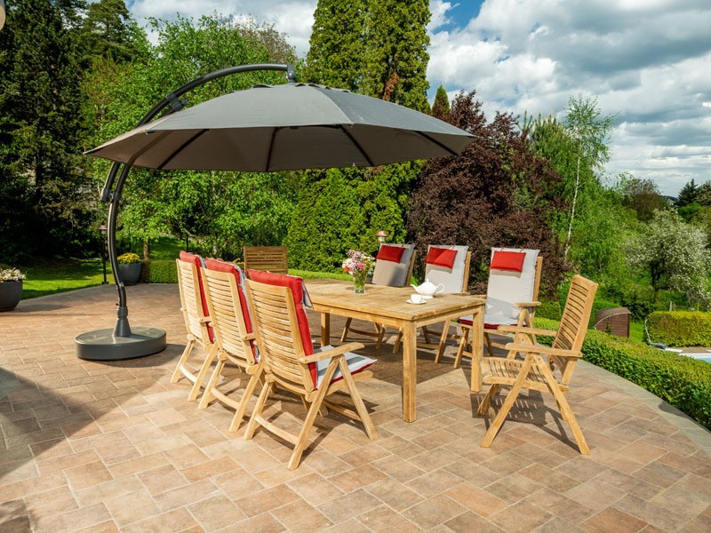 Zahradní stůl VEGAS 76x200x100cm, teak - foto 7