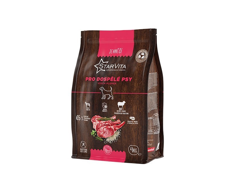 StarVita pro dospělé psy jehně, rýže 4kg - foto 1 StarVita pro dospělé psy jehně, rýže 4kg - foto 1