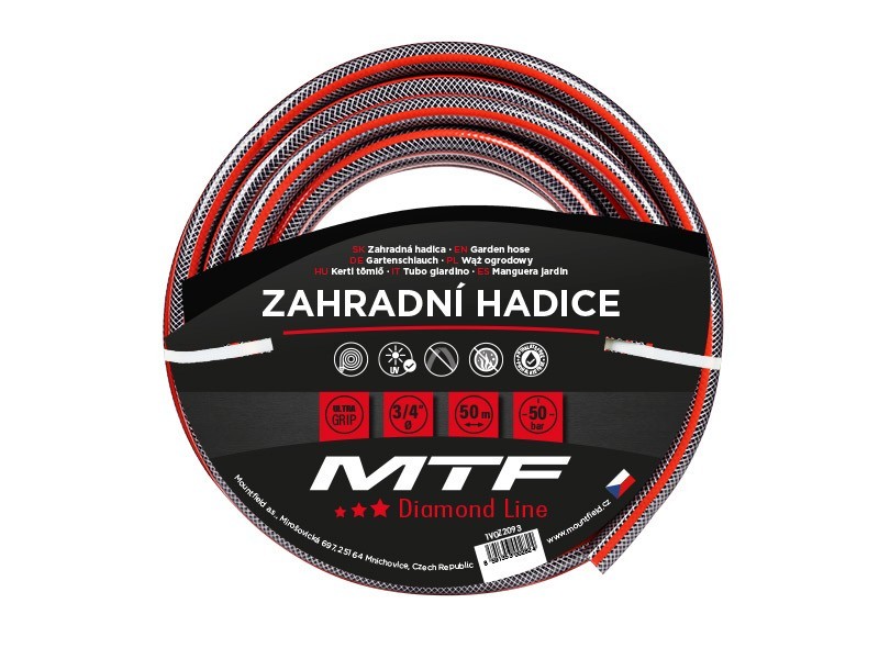 Hadice MTF Diamond line Red 3/4" 50m - foto 1 Hadice MTF Diamond line Red 3/4" 50m - foto 1