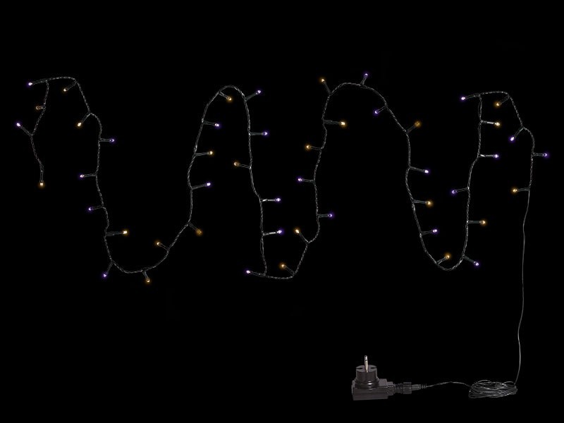 Světelný řetěz 5m, 100LED, barevný - foto 2