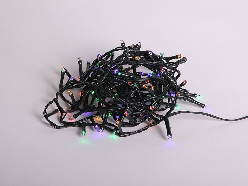 Světelný řetěz 5m, 100LED, barevný - foto 3