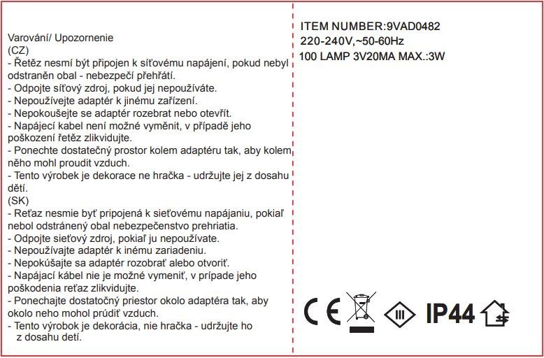 Svetelná reťaz 5m, 100LED, studená biela 8fce - foto 4 Svetelná reťaz 5m, 100LED, studená biela 8fce - foto 4