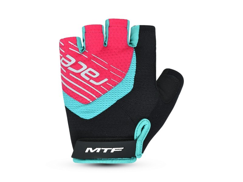 Cyklistické rukavice MTF dámské, tyrkysové, M - foto 2