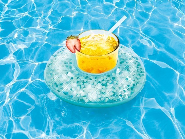 Nafukovací držiak na nápoje modrý 23x8cm - foto 2