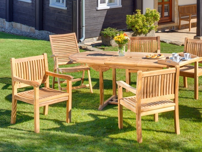 Záhradné kreslo GENTLE 90x60x55cm, teak - foto 2