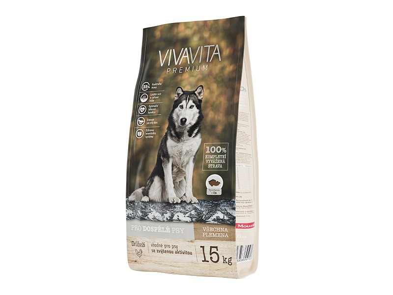 VIVAVITA granule pro dospělé aktivní psy 15kg - foto 1