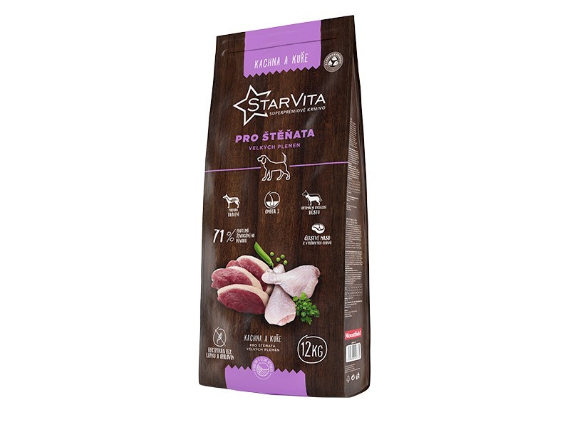 StarVita granule pre šteňatá veľkých plemien 12kg - foto 1 StarVita granule pre šteňatá veľkých plemien 12kg - foto 1