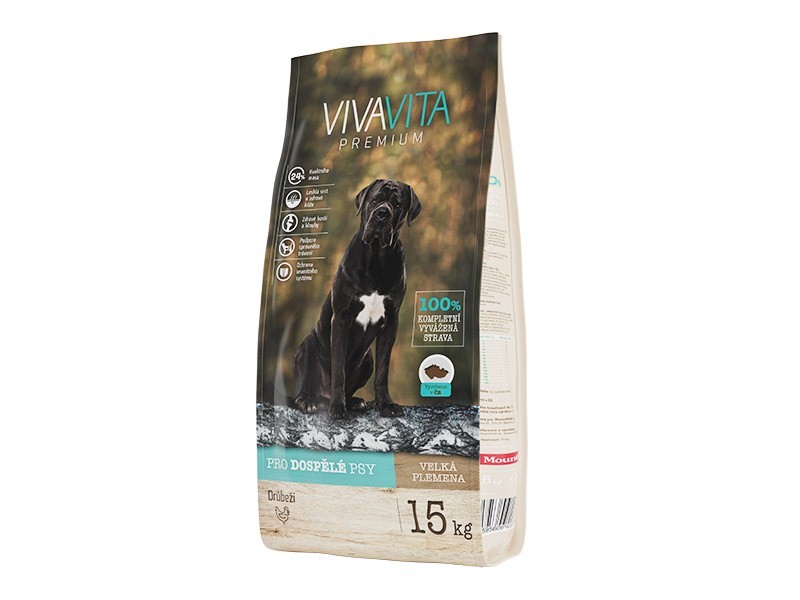 Vivavita granule pro psy velkých plemen 15kg - foto 1