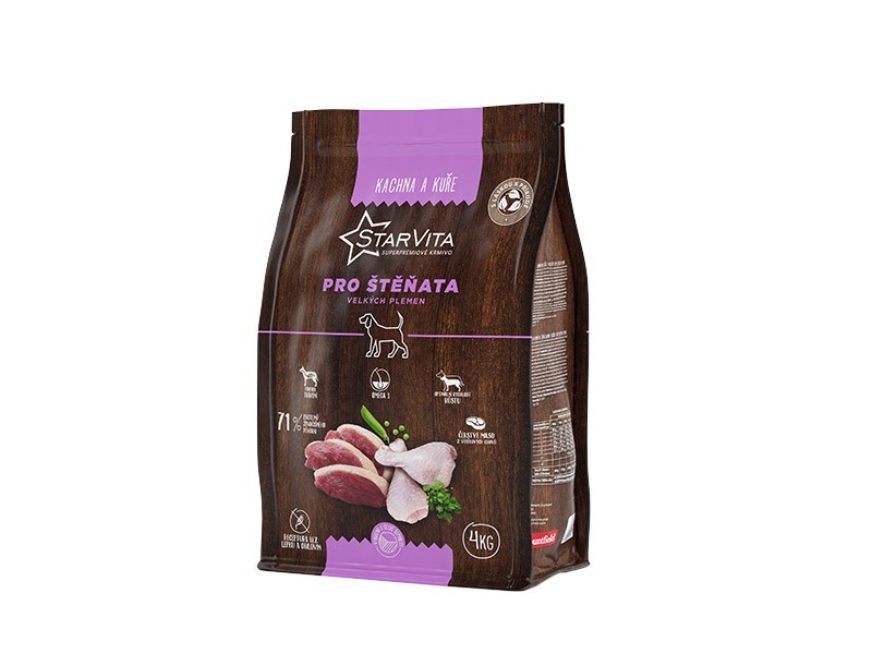 StarVita granule pro štěňata velkých plemen 4kg - foto 1 StarVita granule pro štěňata velkých plemen 4kg - foto 1