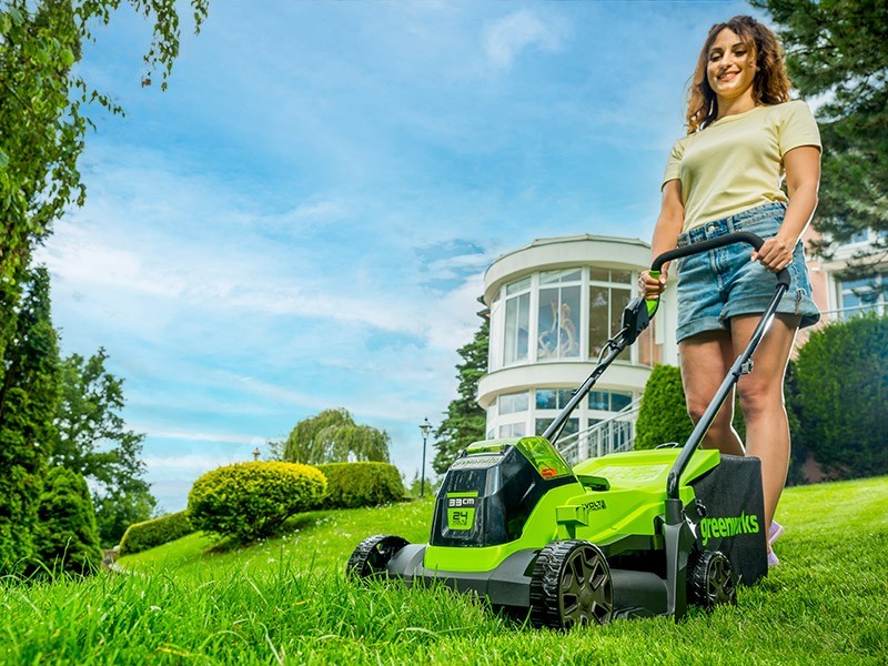 AKU Rotačná kosačka Greenworks GD24LM33 24V - foto 6