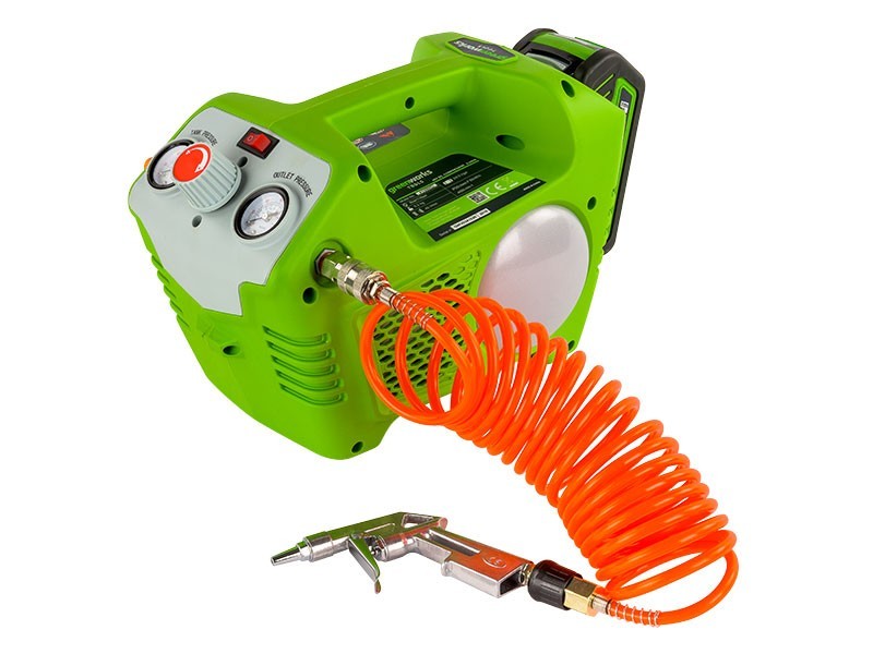 Aku vzduchový kompresor Greenworks G40AC 40V - foto 9