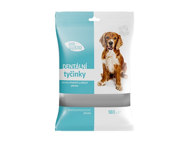 Mr. Gusto dentální tyčinky pro střední a velké psy 180g - foto 1